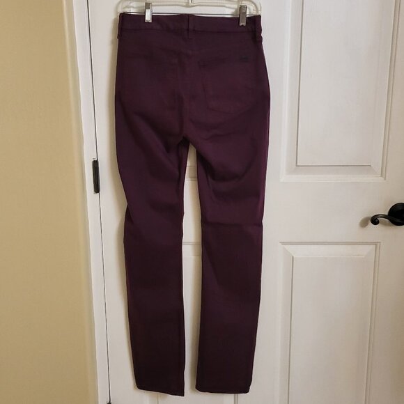 Sateen Slim Straight Leg Jeans JEN7 by 7 For All Mankind Plum Sz 6 NWOT - Picture 7 of 10